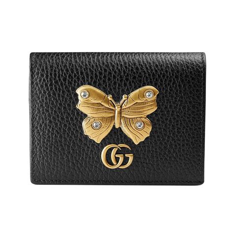 leather card case with butterfly gucci|Card Holders & Coin Cases for Women .